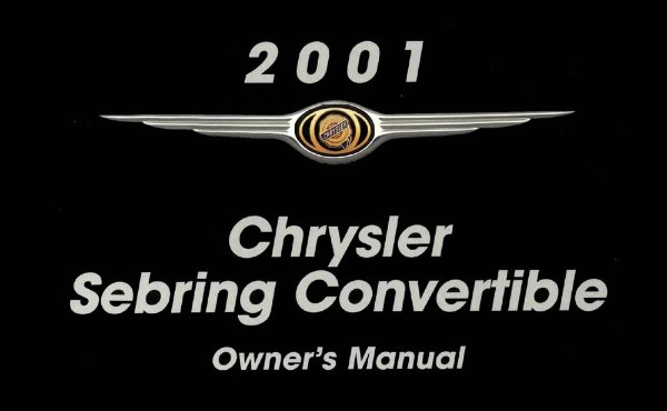 2001 Chrysler Sebring Convertible Owner's Manual
