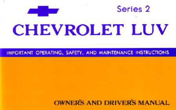 1973 Chevrolet LUV Owner's Manual