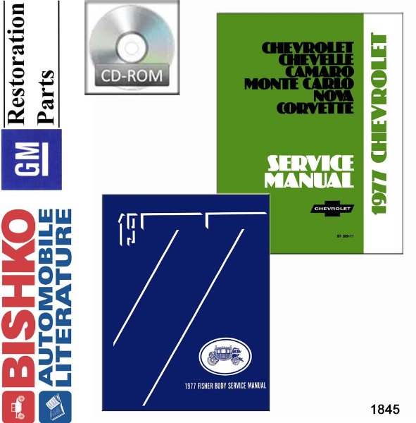 1977 Chevrolet All Models Fisher Body Factory Shop Service Manual