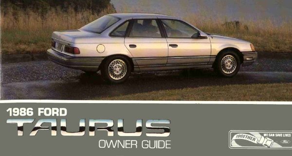 1986 Ford Taurus Owner's Manual