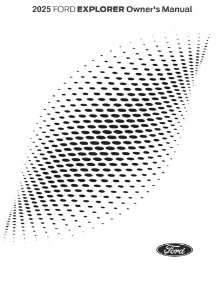 2025 Ford Explorer Owner's Manual