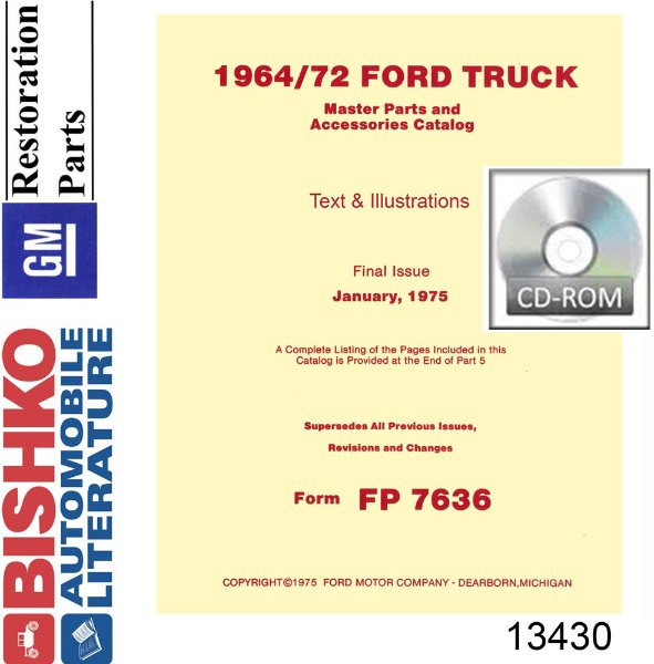 1964 1972 Ford Truck Parts Numbers Book List PDF Interchange Illustrations