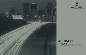 2002 Acura CL Owner's Manual