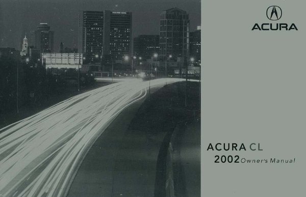 2002 Acura CL Owner's Manual