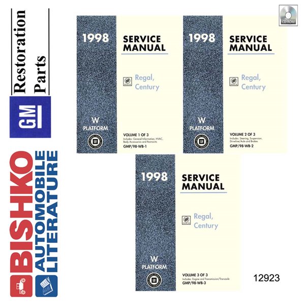 1998 Buick Century, Regal Factory Shop Service Manual