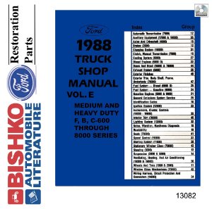 1988 Ford Truck Medium, Heavy Duty Factory Shop Service Manual