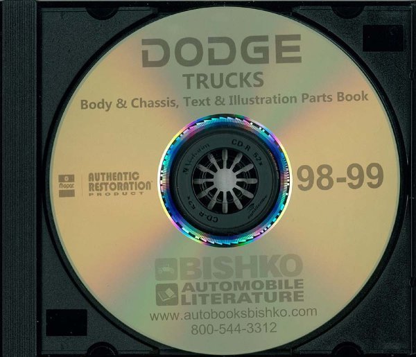1998 1999 Dodge Truck Part Numbers Book PDF List Guide Interchange Drawing