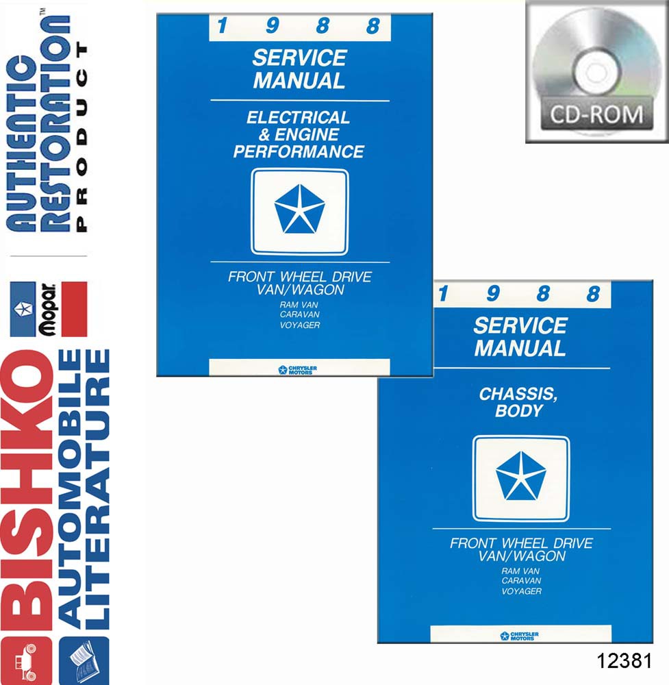 1988 Dodge Truck Caravan, Voyager Factory Shop Service Manual
