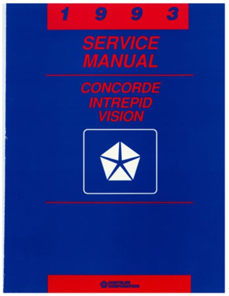 1993 Chrysler Concorde, Intrepid, Vision Factory Shop Service Manual
