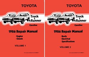 1986 Toyota 4-Runner, Truck Factory Shop Service Manual