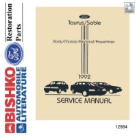1992 FORD TAURUS, MERCURY SABLE Body, Chassis & Electrical Service Manual sample image