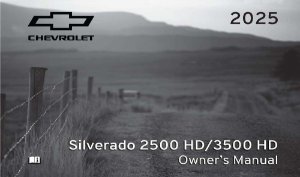2025 Chevrolet Silverado 2500 3500 Owner's Manual