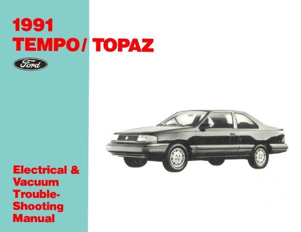 1991 Ford Tempo, Topaz Wiring Diagrams Manual