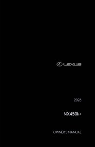 2026 Lexus NX 450+ Owner's Manual