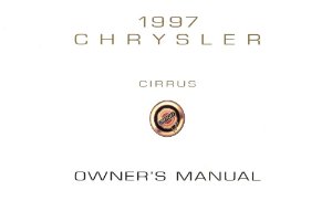 1997 Chrysler Cirrus Owner's Manual