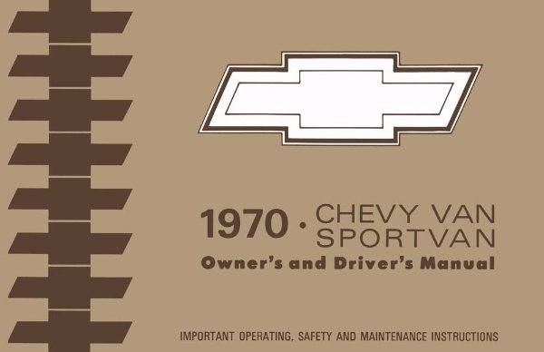 1970 Chevrolet Van Owner's Manual