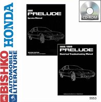 1988 HONDA PRELUDE Body, Chassis & Electrical Service Manual w/ETM Manual sample image
