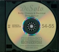 1954-55 DESOTO Full Line Body, Chassis & Electrical Service Manual sample image