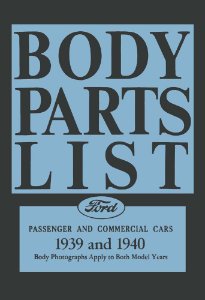 1939–1940 Ford CAR TRUCK - BODY Parts Book