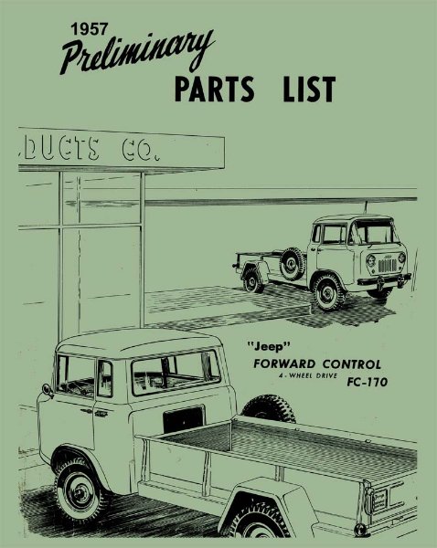 1957 Jeep FC170 Parts Book
