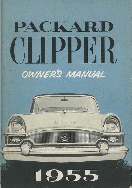 1955 Packard Clipper Owner's Manual