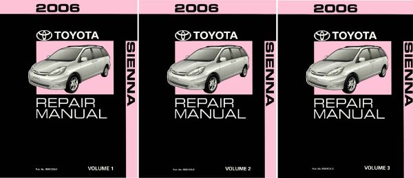 2006 Toyota Sienna Factory Shop Service Manual