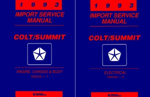 1993 Dodge Colt Factory Shop Service Manual