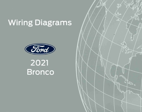 2021 Ford Bronco Wiring Diagrams Manual