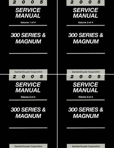 2005 Chrysler 300 Series, Magnum Factory Shop Service Manual