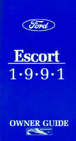 1991 Ford Escort Owner's Manual