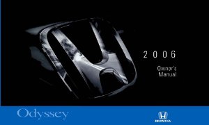 2006 Honda Odyssey Owner's Manual