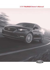 2018 Ford Taurus Owner's Manual