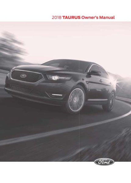 2018 Ford Taurus Owner's Manual