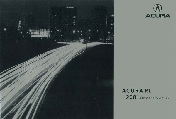 2001 Acura RL Owner's Manual