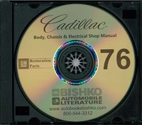 1976 CADILLAC Full Line Body, Chassis & Electrical Service Manual sample image