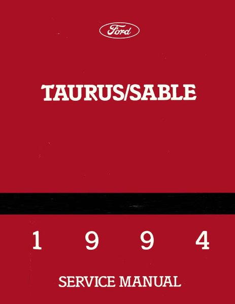 1994 Ford Taurus, Sable Factory Shop Service Manual