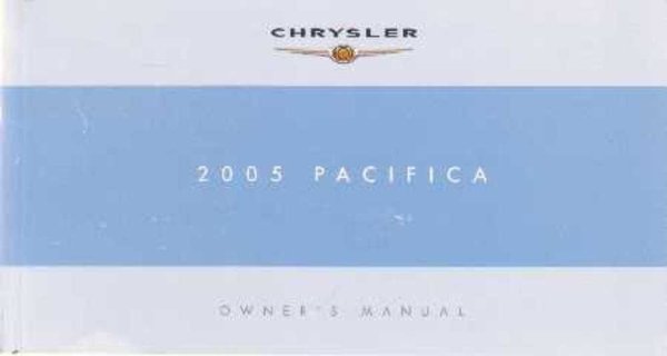 2005 Chrysler Pacifica Owner's Manual