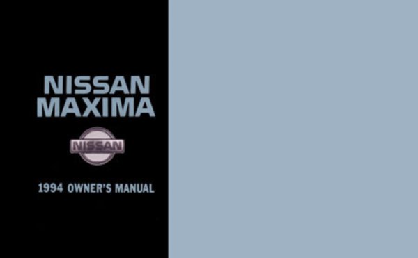1994 Nissan Maxima Owner's Manual