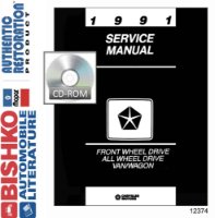 1991 Chrysler Town & Country Caravan Voyager Shop Service Repair Manual PDF sample image
