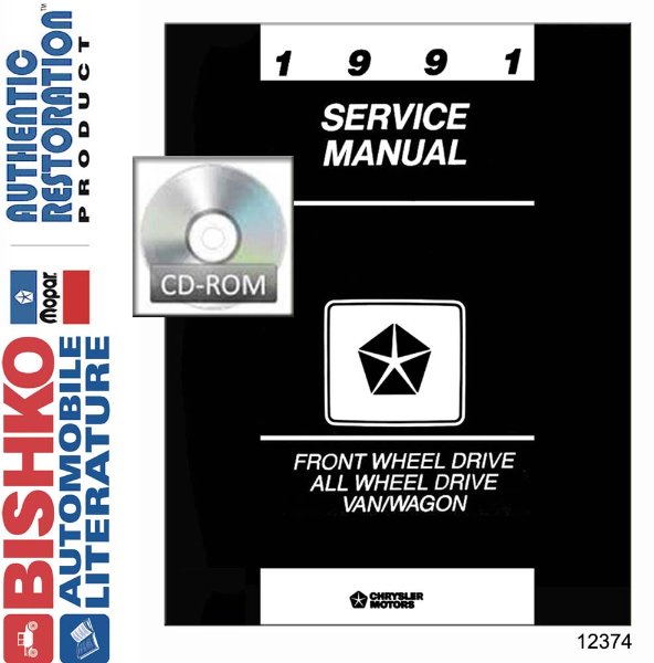 1991 Chrysler Town & Country, Caravan, Voyager Factory Shop Service Manual