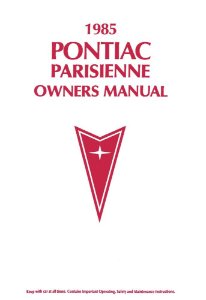 1985 Pontiac Parisienne Owner's Manual
