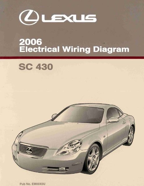 2006 Lexus SC 430 Wiring Diagrams Manual