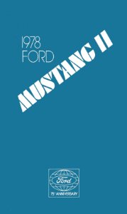 1978 Ford Mustang Owner's Manual
