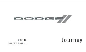 2018 Dodge Journey Owner's Manual
