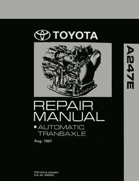 1998–2000 Toyota A247E Factory Shop Service Manual