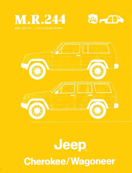1984–1988 Jeep Cherokee, Wagoneer Factory Shop Service Manual