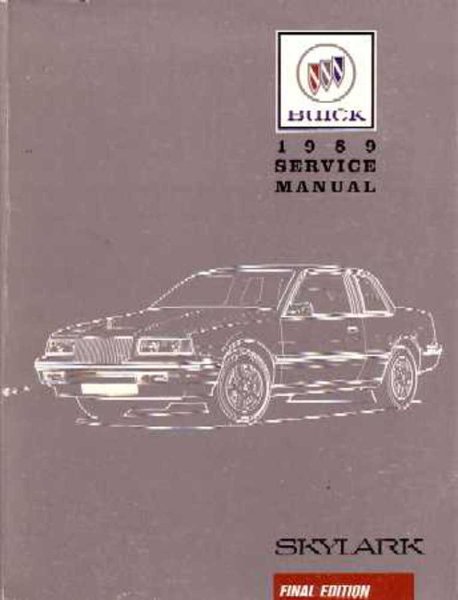 1989 Buick Skylark Factory Shop Service Manual