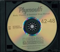 1942-48 PLYMOUTH Body, Chassis & Electrical Service Manual sample image