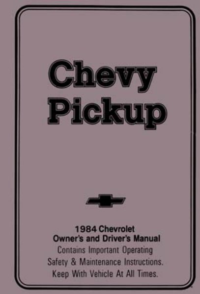 1984 Chevrolet C/K Pickup Owner's Manual