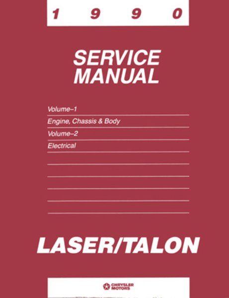 1990 Plymouth Talon, Laser Factory Shop Service Manual